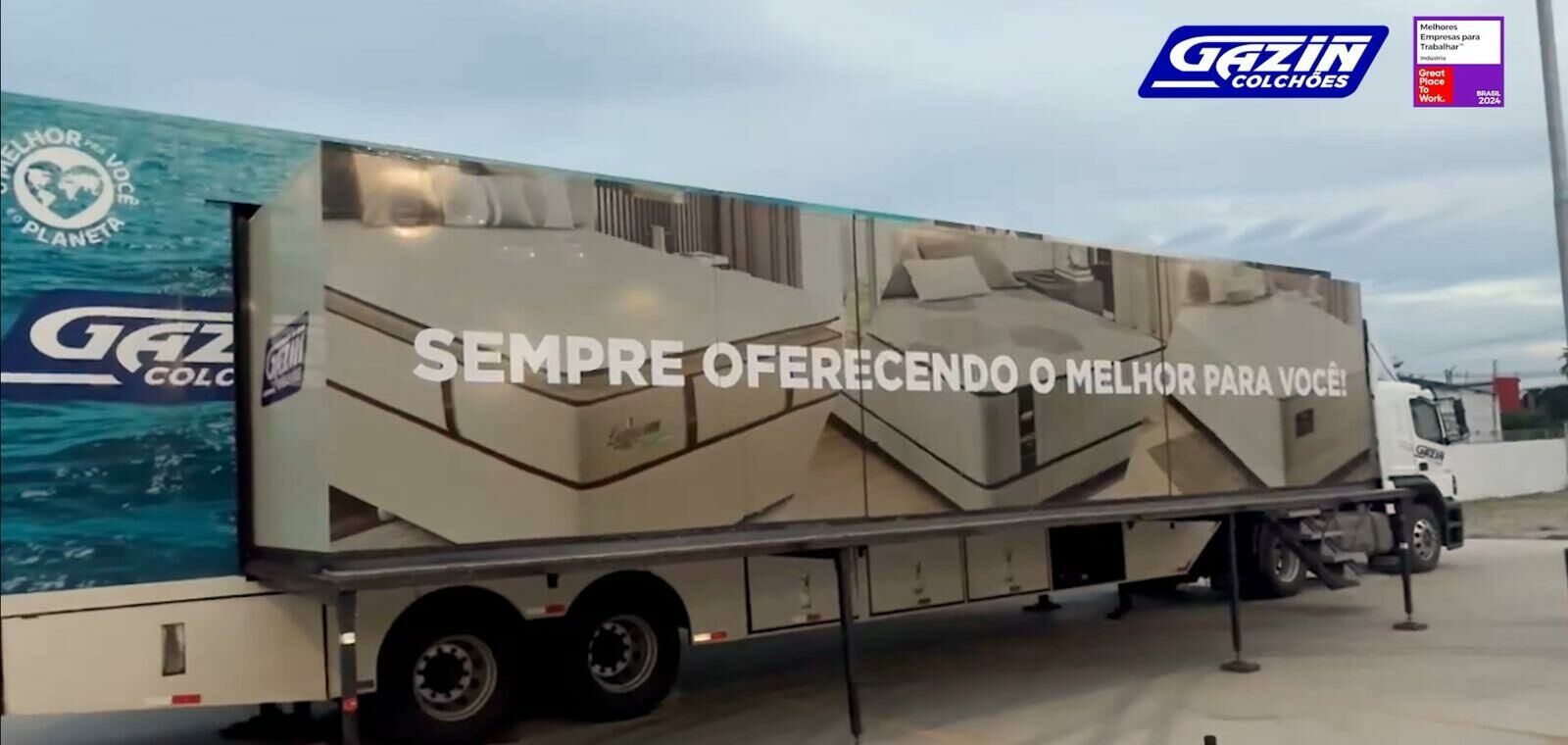 Imagem de compartilhamento para o artigo Amambai recebe Carreta Gazin: conforto, estilo e qualidade direto da fábrica da MS Todo dia